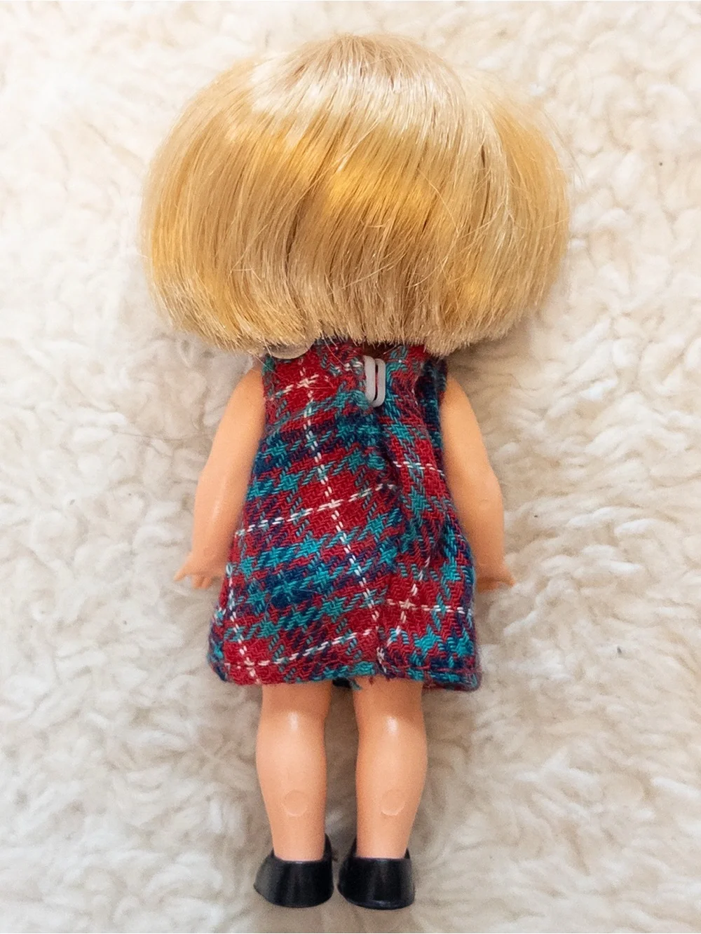 Mattel 1998 Li’l Friends of Kelly School Time Kayla Doll Plaid Jumper